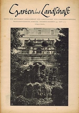 Garten und Landschaft 59.Jahrgang 1949 Hefte 9/10 und 11/12
