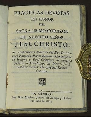 Practicas Devotas En Honor Del Sacratísimo Corazón De Nuestro Señor Jesuchristo