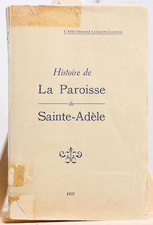 Histoire de la paroisse de Saint-Adèle