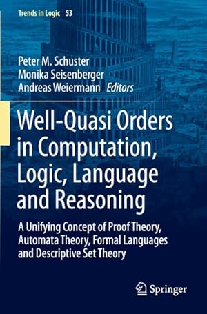 Bild des Verkufers fr Well-Quasi Orders in Computation, Logic, Language and Reasoning : A Unifying Concept of Proof Theory, Automata Theory, Formal Languages and Descriptive Set Theory zum Verkauf von AHA-BUCH GmbH