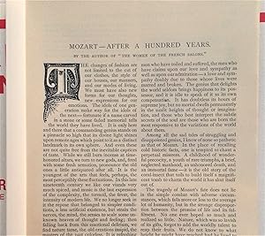 Bild des Verkufers fr Mozart After A Hundred Years zum Verkauf von Legacy Books II