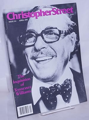 Seller image for Christopher Street: #212, April, 1994: The Inquisition of Tennessee Williams for sale by Bolerium Books Inc.