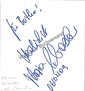Bild des Verkufers fr Original Autogramm Florian Schrder /// Autogramm Autograph signiert signed signee zum Verkauf von Antiquariat im Kaiserviertel | Wimbauer Buchversand