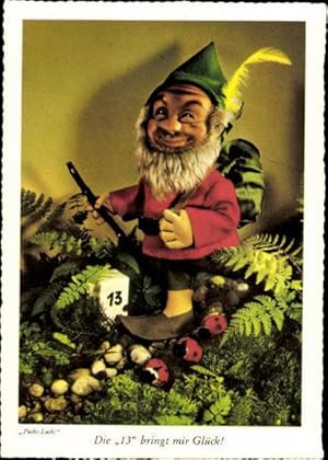 10 alte Ansichtskarte / Postkarte Serie Zwerge im Wald