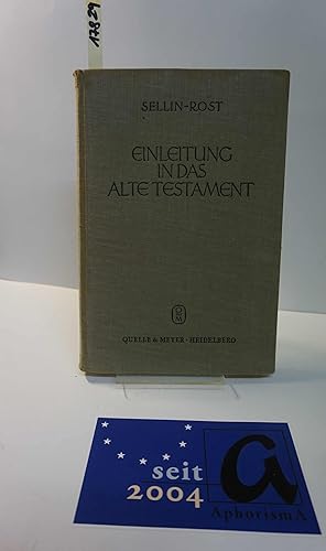 Seller image for Einleitung in das Alte Testament. for sale by AphorismA gGmbH