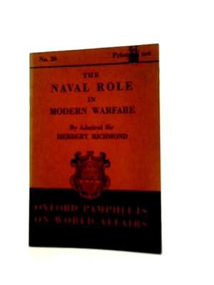 Imagen del vendedor de The Naval Role in Modern Warfare a la venta por World of Rare Books