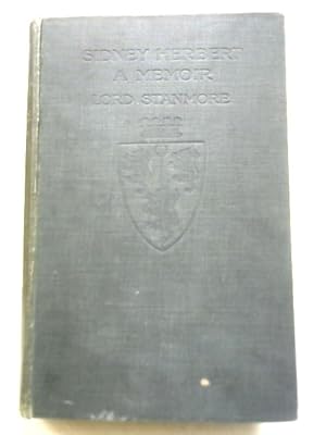 Bild des Verkufers fr Sidney Herbert, Lord Herbert of Lea A Memoir Vol 1 zum Verkauf von World of Rare Books
