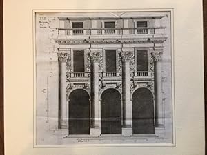 Bild des Verkufers fr Prospetto Capitaniato. (Alto sinistra) T II. (basso destra) C. Dall'Acqua S. [Loggia del Capitaniato a Vicenza] zum Verkauf von Studio Bibliografico Malombra