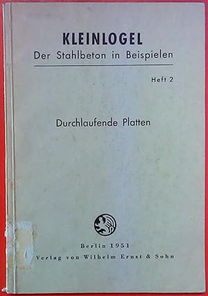 Bild des Verk�ufers f�r Durchlaufende Platten. Der Steinbeton in Beispielen. HEFT 2. zum Verkauf von biblion2