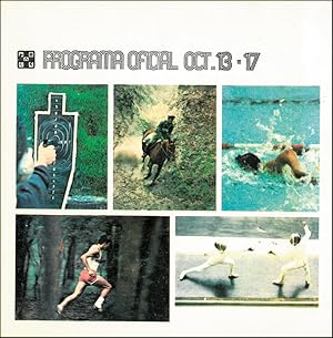 Programa oficial Oct. 13 - 17" Gesamtprogramm Modern Pentathlon. Olympische Spiele 1968 Mexico.