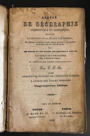 Abrégé de Geographies commerciale et historique.