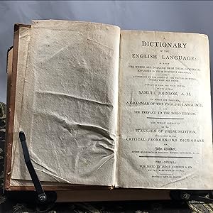 A Dictionary of the English Language: in which the Words are Deduced from Their Originals, Explai...