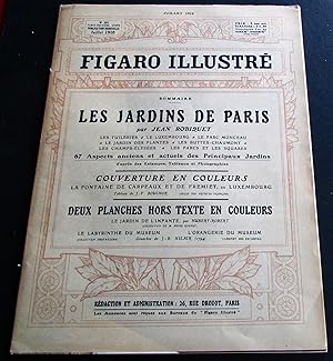 FIGARO ILLUSTRE LES JARDINS DE PARIS PUBLISHED IN PARIS, JULY 1910