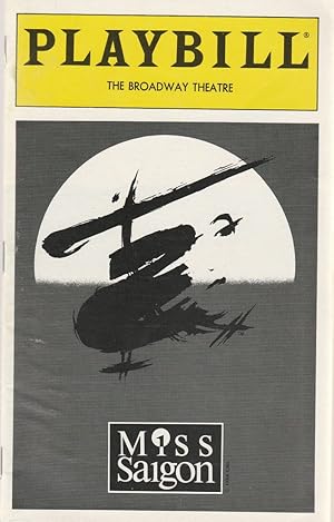 Seller image for Programmheft Playbill Alain Boublil / Claude-Michel Schnberg MISS SAIGON Musical for sale by Programmhefte24 Schauspiel und Musiktheater der letzten 150 Jahre