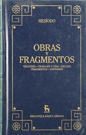 Seller image for Obras y fragmentos for sale by Librera Alonso Quijano