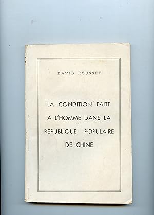 LA CONDITION FAITE A L' HOMME DANS LA RÉPUBLIQUE POPULAIRE DE CHINE . Nature et rôle de la terreu...