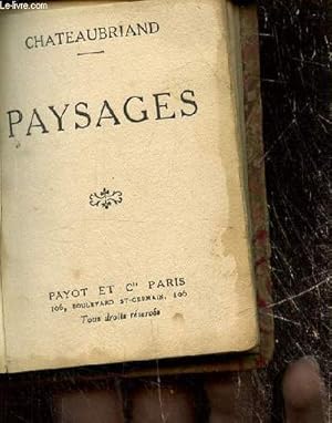 Seller image for Paysages (Collection "Bibliothque Miniature") for sale by Le-Livre