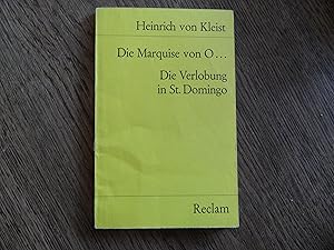 Bild des Verkufers fr Die Marquise von O / Die Verlobung in St. Domingo. zum Verkauf von Antiquariat Floeder