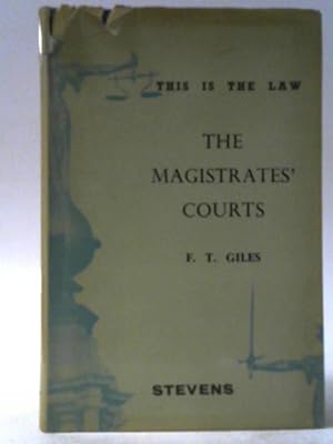 Imagen del vendedor de The Magistrates' Courts a la venta por World of Rare Books
