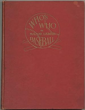 Bild des Verkufers fr Who's Who in Major League Base Ball zum Verkauf von Between the Covers-Rare Books, Inc. ABAA