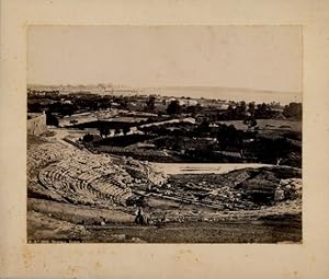 Foto um 1880, Siracusa Syrakus Sizilien, griechisches Theater