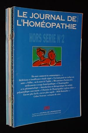 Bild des Verkufers fr Le Journal de l'homopathie (lot de 10 hors srie, 1993-2003) zum Verkauf von Abraxas-libris