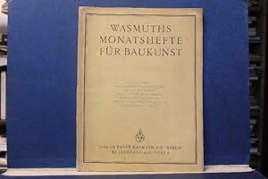 Bild des Verkufers fr Wasmuths Monatshefte fr Baukunst. XII. Jahrgang - 1928. Heft 3 zum Verkauf von Eugen Kpper