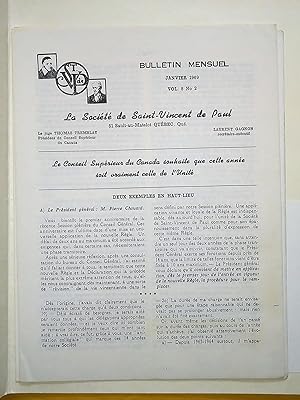 Bild des Verkufers fr Bulletin mensuel (2 numros) zum Verkauf von Claudine Bouvier