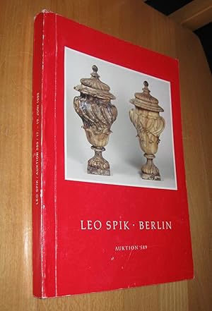 Seller image for Leo Spik Auktion 589 for sale by Dipl.-Inform. Gerd Suelmann