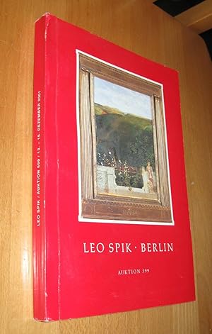 Seller image for Leo Spik Auktion 599 for sale by Dipl.-Inform. Gerd Suelmann