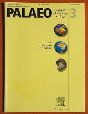 Imagen del vendedor de PALAEO 167/3-4 15 March 2001 Palaeogeography, Palaeoclimatology, Palaeoecology a la venta por GuthrieBooks