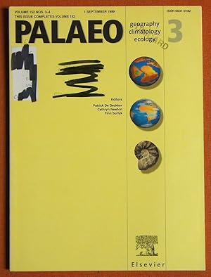 Imagen del vendedor de PALAEO 152/3-4 1 Sept. 1999 Palaeogeography, Palaeoclimatology, Palaeoecology a la venta por GuthrieBooks