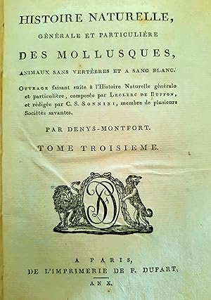 Histoire Naturelle, Générale et Particulière des Mollusques, Tome Troisième