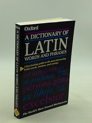 Seller image for A DICTIONARY OF LATIN WORDS AND PHRASES for sale by Kubik Fine Books Ltd., ABAA