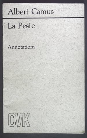 Bild des Verkäufers für La Peste. Annotations. zum Verkauf von books4less (Versandantiquariat Petra Gros GmbH & Co. KG)
