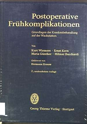 Bild des Verkufers fr Postoperative Frhkomplikationen: Grundlagen der Krankenbehandlung auf der Wachstation. zum Verkauf von books4less (Versandantiquariat Petra Gros GmbH & Co. KG)