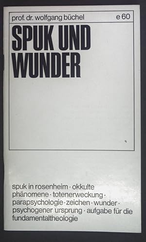 Seller image for Spuk und Wunder. for sale by books4less (Versandantiquariat Petra Gros GmbH & Co. KG)