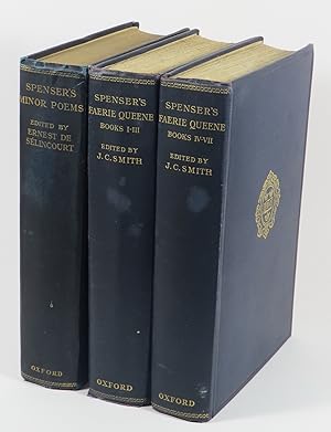 Bild des Verkufers fr The Poetical Works of Edmund Spenser - In Three Volumes: I - Spenser's Minor Poems; II & III - Spenser's Faerie Queene zum Verkauf von Renaissance Books, ANZAAB / ILAB