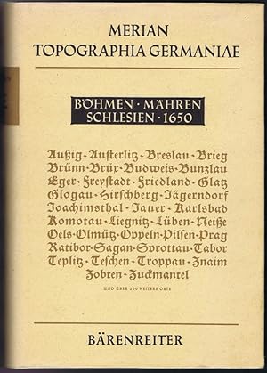 Seller image for Bhmen, Mhren, Schlesien. Topographia Bohemiae, Moraviae et Silesiae. for sale by Antiquariat Gnter Hochgrebe