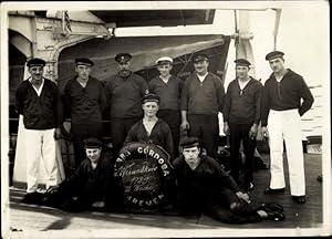 Foto Seeleute der Sierra Cordoba, NDL Norddeutscher Lloyd, Weihnachten 1925, III. Wache