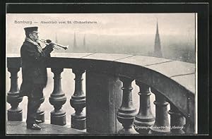 Seller image for Ansichtskarte Hamburg-Neustadt, Abendlied vom St. Michaelisturm for sale by Bartko-Reher