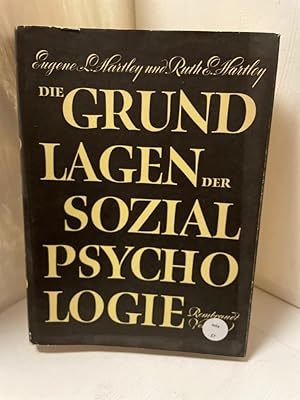 Seller image for Die Grundlagen der Sozialpsychologie for sale by Antiquariat Jochen Mohr -Books and Mohr-