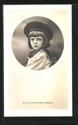 Image du vendeur pour Cartolina S.A.R. La Principessina Mafalda, Portrait der jungen Dame mis en vente par Bartko-Reher