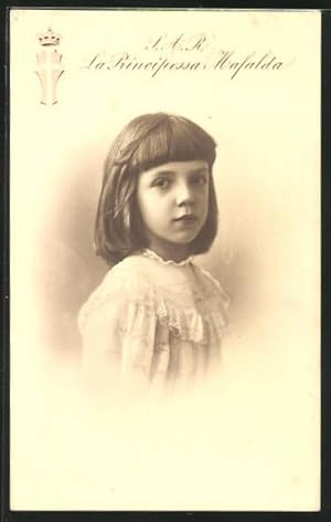 Cartolina S.A.R. La Principessa Mafalda, die kindliche Prinzessin von Italien
