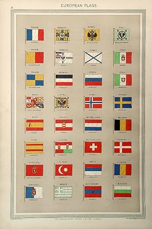 Imagen del vendedor de Flags. European. a la venta por theoldmapman