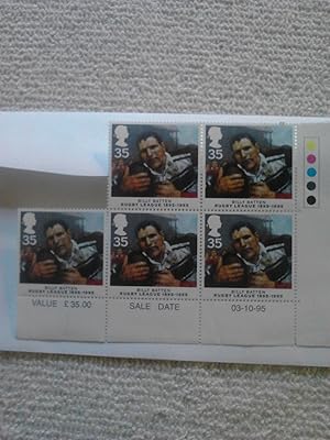 Image du vendeur pour Centenary of Rugby League: Billy Batten 35p Block of Five Stamps [Import] mis en vente par The Librarian's Books