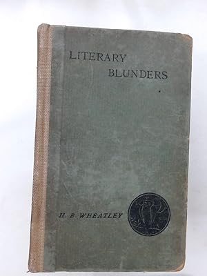 Seller image for Literary Blunders. A Chapter in the "History of Human Error". Popular Edition for sale by Plurabelle Books Ltd