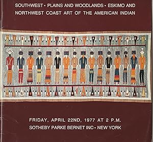 Southwest, Plains and Woodlands, Eskimo and Northwest Coast Art of the American Indian (Catalog f...