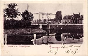 Ansichtskarte / Postkarte Groningen Niederlande, Buiten v. m. Steentilpoort