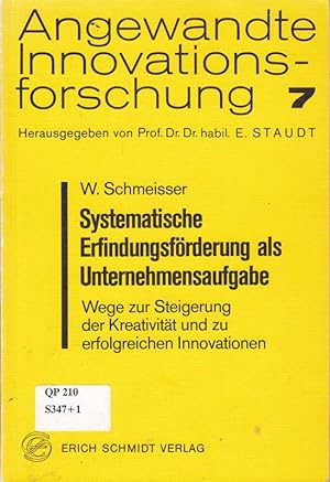 Seller image for Systematische Erfindungsfrderung als Unternehmensaufgabe for sale by Die Buchgeister
